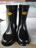 双安25KV绝缘靴 高压电工专用绝缘鞋 防电半筒雨靴 防滑耐磨安全鞋 黑色 41码 实拍图