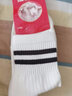 恒源祥袜子女中筒袜韩版学院风纯棉四季款条纹日系全棉女袜潮ins 3白3浅灰 均码 100%棉女士中筒（35-39码） 实拍图