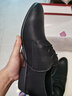 奥尔彼皮鞋男休闲真皮尖头透气软皮软底内增高男士英伦商务牛皮正装男鞋 黑色 40 实拍图