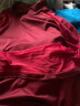 粒子狂热PF女运动上衣修身撞色网纱显瘦健身跑步瑜伽服 枣红色 S码 实拍图