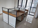 时仁（ShiRen）办公家具办公桌椅组合员工桌电脑桌现代简约屏风隔断办公室卡座 王字型四人位【不含柜】 实拍图