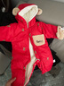 迪士尼（Disney）初生婴儿秋冬季衣服新生儿冬装棉衣外出抱衣加厚连帽棉袄连体哈衣 红色【你好小熊加厚连体衣】--有运费险 66cm 实拍图