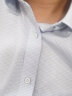 杉杉格子短袖衬衫男夏季新款商务休闲中年蓝格子短袖衬衣男 TRT4450短袖 42 实拍图