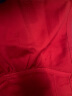 乐町A摆高腰伞裙夏季新品元气甜美半身裙挺括短裙 大红色（现货） XS/150 晒单实拍图