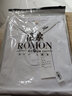 罗蒙（ROMON）短袖t恤男商务休闲弹力透气POLO领打底衫上衣服男装LM13白色XL 实拍图