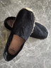 快乐玛丽（J&M）渔夫鞋女夏季平底镂空透气懒人通勤一脚蹬单鞋子女 黑色 40  实拍图