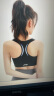 李宁（LI-NING）运动内衣女瑜伽健身文胸中高强度支撑速干透气背心跑步 黑色M 实拍图