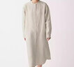 无印良品 MUJI 女式 法国亚麻水洗 立领连衣裙 BCL05C0S 原色 M 实拍图