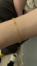 中国黄金（CHINA GOLD）黄金手链女足金爱心转运珠心形手饰母亲节生日礼物送女友老婆爱人 【送女友】爱心黄金手链 约2g 实拍图