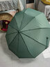 静闲居全自动雨伞太阳伞黑胶防晒防紫外线大号男女士晴雨两用遮阳伞 莫兰迪10骨直柄深野绿普通款 实拍图