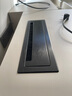 本高办公桌阻尼穿线盒桌面线孔盖电脑桌电视柜走线盒装饰盖长方形桌盖 铝合金加厚款【拉丝黑300*90mm】 实拍图
