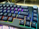 Alice80人体工学有线热插拔RGB机械键盘 星辰黑有线翡黄轴 实拍图