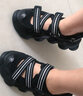 FILA 斐乐官方FRAGOLA女鞋摩登凉鞋夏款厚底玛丽珍运动凉鞋 黑-BK 38 实拍图