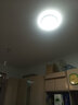 四季沐歌（MICOE）照明 卧室灯led吸顶灯现代简约灯具客厅灯饰书房阳台餐厅灯薄款 45W 带遥控-黑50CM无极适15-20平 实拍图