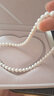 meluxe美奈 时光*梦S925银天然淡水珍珠项链强光经典百搭全珠链生日礼物 【10-11mm】圆形 50cm 实拍图