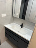 法梵仕浴室柜洗脸手盆柜组合洗漱台洗手台池卫浴台【陶瓷一体盆】 B款智能镜轻奢灰60cm 实拍图