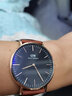 丹尼尔惠灵顿（DanielWellington） DW手表男 魅黑时尚男士手表简约石英欧美腕表 新年礼物送女友 40MM DW00100124 实拍图
