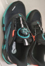 安踏童鞋弓速跑鞋儿童秋季男童2025新款网面透气舒适中大童运动鞋 黑绿5531 38 内长24.0cm 实拍图