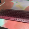 罗技（Logitech）K380 无线键盘 蓝牙办公键盘 女友 便携超薄键盘 笔记本键盘 红色 实拍图