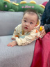 博睿恩男女宝宝连体衣婴儿衣服秋冬季爬服夹棉连帽加厚新生儿外出服 小房子米白 73cm 实拍图