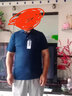 啄木鸟短袖t恤男 爸爸夏装中年男士中老年人衣服宽松爷爷冰丝半袖 807藏青 XL 【建议130-145斤】 实拍图
