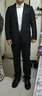 绅朗格西服套装男士三件套商务职业正装小西装男结婚新郎上班修身外套男 黑色双扣【西服+西裤+衬衫】 3XL【141-155斤】+八件礼品 实拍图