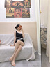 DK泳衣女性感连体小胸聚拢保守遮肚显瘦修身比基尼温泉装 XL 实拍图