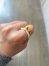 周六福（ZLF）母亲节礼物   珍珠戒指女款18K金精致小金珠串珠珍珠链戒 经典款 实拍图