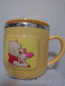 迪士尼（Disney）儿童不锈钢喝水杯家用牛奶杯带刻度杯260ML宝宝带盖有手柄水杯子 维尼黄色 实拍图