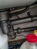 日丰 卫浴洗菜盆下水管防臭下水器排水道管单双槽下水管套装 双槽后置下水套装-110MM 实拍图