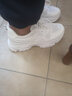 回力官方女鞋老爹鞋女春夏透气运动鞋女厚底增高小白鞋休闲鞋子女学生 雪花白【小高级】 40 实拍图