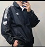 adidas休闲简约三条纹梭织立领夹克外套男装秋季阿迪达斯三叶草 黑色 (偏小，推荐买大1码)   XS 实拍图