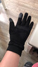 瑞狮龙 麂皮绒手套加绒保暖秋冬季男女士触屏防滑运动外卖骑行开车手套 黑色 男士码（高弹力） 实拍图