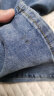 真维斯（Jeanswest）直筒牛仔裤男夏季新款冰丝薄款宽松直筒男裤夏天休闲长裤 6817-1B深蓝 36码 晒单实拍图