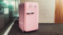 SMEG斯麦格 意大利原装进口 复古冰箱迷你家用小冰箱 节能电冰箱 美妆化妆品FAB5 少女粉 实拍图