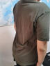 班尼路（Baleno）纯色T恤打底衫新疆棉短袖体恤潮情侣装棉半袖汗衫上衣休闲 56G 深墨绿圆领 L 实拍图