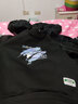 NASALIKE官方重磅卫衣男秋冬季新款印花圆领长袖t恤男士落肩袖上衣打底衫 25新款黑色 加绒 3XL  （推荐145-160斤） 实拍图