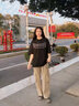 BJHG【徐新驰同款】 不计后果夏美式环保麂皮绒短袖上衣男宽松情侣T恤 黑色 L (120-140斤） 实拍图