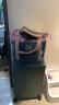 漫游[5511]轻音行李箱铝框PC拉杆箱大容量旅行箱包登机箱密码箱子男女 星辰红 24英寸（中型托运箱45万+销量） 实拍图