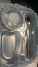 美厨（maxcook）304不锈钢饭盒 加大加深4格学生饭盒餐盘1.6L 配餐具汤碗MCFT8789 实拍图
