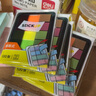 得力（deli） 【多种规格】记事贴便利贴标签纸便签纸强黏性可反复粘撕 9060盒装荧光便签提示贴 十包装 实拍图