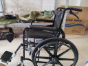 恒倍舒 手动轮椅折叠轻便旅行减震手推轮椅老人便携式医用家用老年人残疾人运动轮椅车带坐便器 皮革大轮款 晒单实拍图