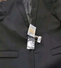 罗蒙 西服男士休闲西装男套装外套修身伴郎新郎结婚商务职业正装衣服 黑色单扣（上衣） XL /175【115-130斤】 实拍图
