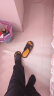 回力运动拖鞋男浴室内户外不易滑厚底凉拖鞋HL39391黑黄色45-46码 晒单实拍图