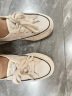 意尔康女鞋夏季薄款透气小白鞋女士厚底轻便休闲板鞋 E61204005 米白 37 晒单实拍图