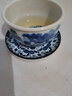 陶迷（TAOMI） 茶具配件 十二生肖茶杯垫青花瓷主人杯品茗杯茶托功夫茶道隔热垫 荛叶（单杯垫） 无规格 实拍图
