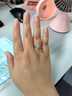 meluxe美奈  18K金钻戒求婚结婚钻石戒指女克拉效果对戒 生日礼物送女友 40分效果  15分 实拍图