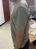 MUJI MUJI 男式 印度棉天竺编织 圆领短袖T恤 ABA01A0S 灰色 XL 实拍图