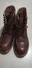 羚步 新款马丁靴靴子男潮高帮休闲皮鞋厚底中帮短靴英伦工装靴潮流复古男靴 咖啡色 39 实拍图