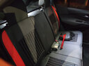 翰静 新款汽车卡通坐垫四季通用座垫全包围座套透气织物座椅套适用于 黑红色（皮革+织物） 雪佛兰科鲁泽科沃兹迈锐宝科鲁兹 实拍图